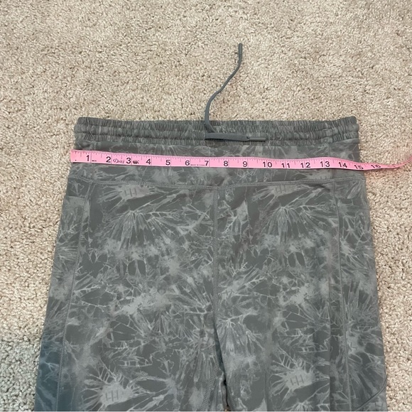 Zyia Active Sage Hendrix Leggings Size 12 Cinch Drawstring Waist Patterned - Picture 9 of 11